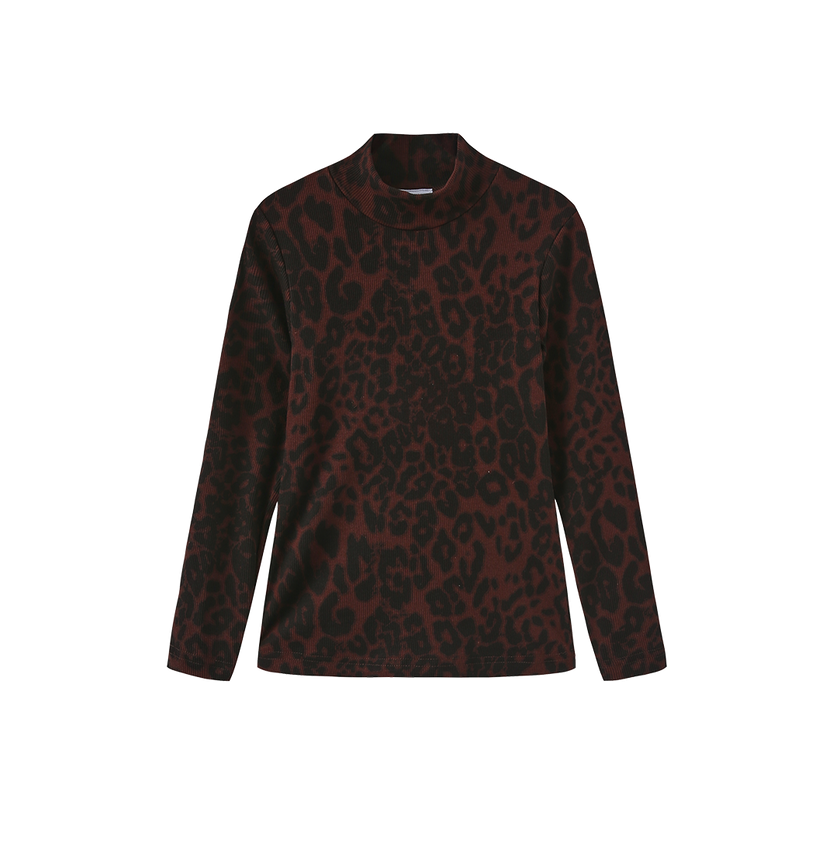 Brent Printed Turtleneck