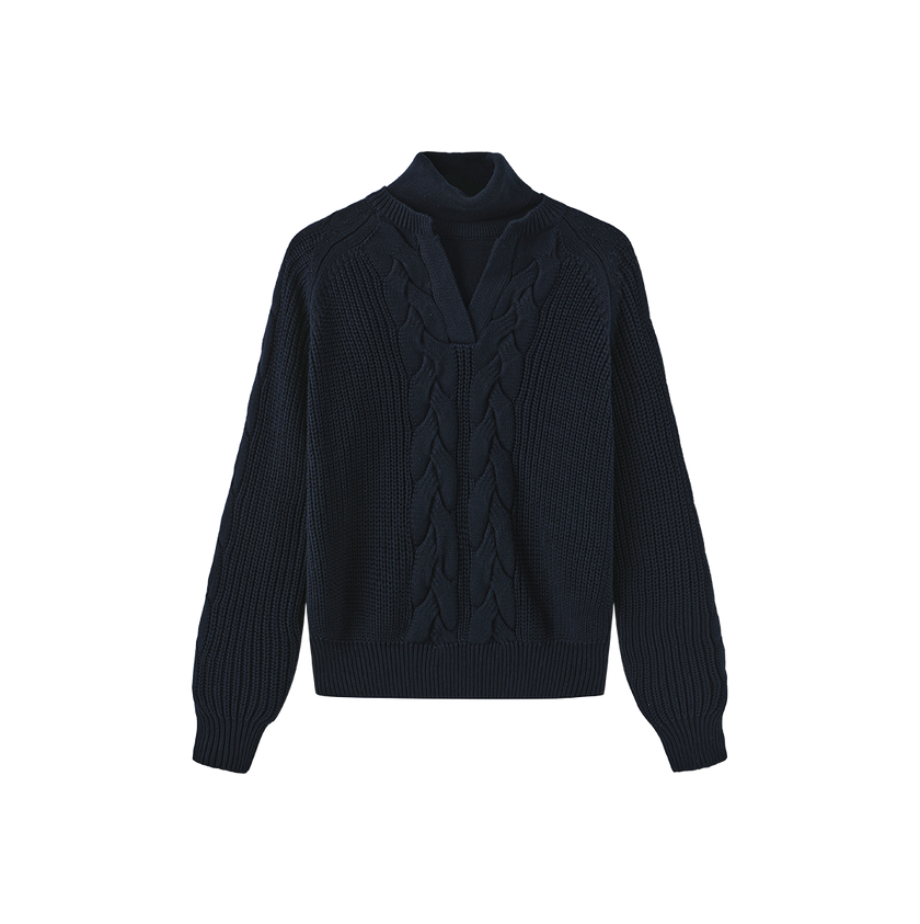 Tone On Tone Sweater Turtleneck