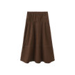 Seam Detail Denim Midi Skirt