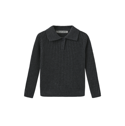Ribbed Knit Button Sweater
