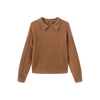Cable Knit Flat Collar Sweater