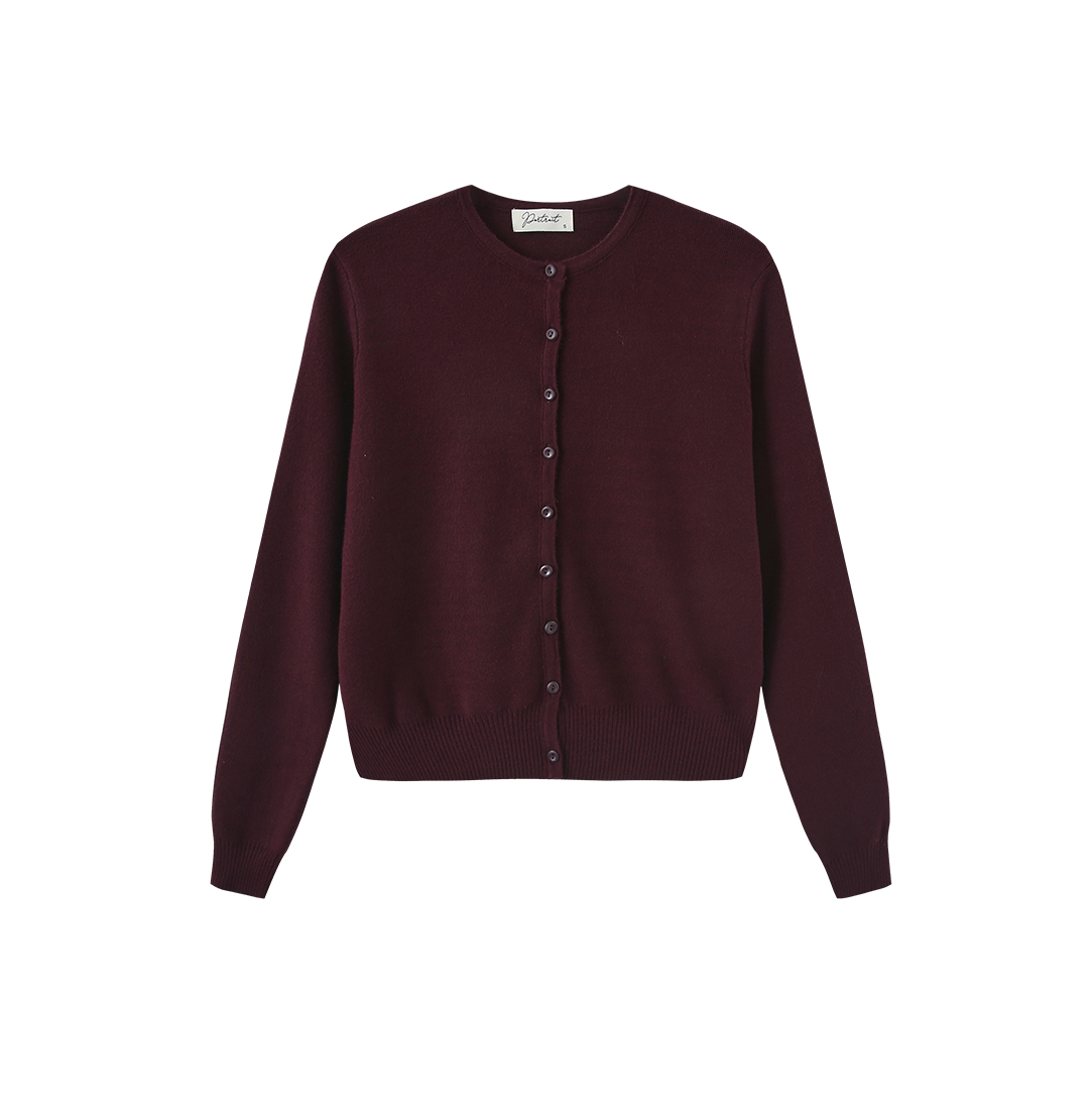 Basic Knit Button Cardigan