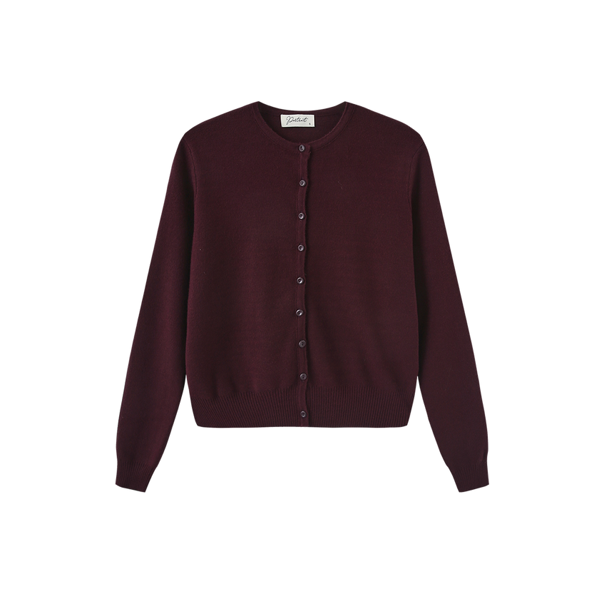 Basic Knit Button Cardigan