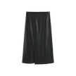 Grant Leather Wrap Skirt