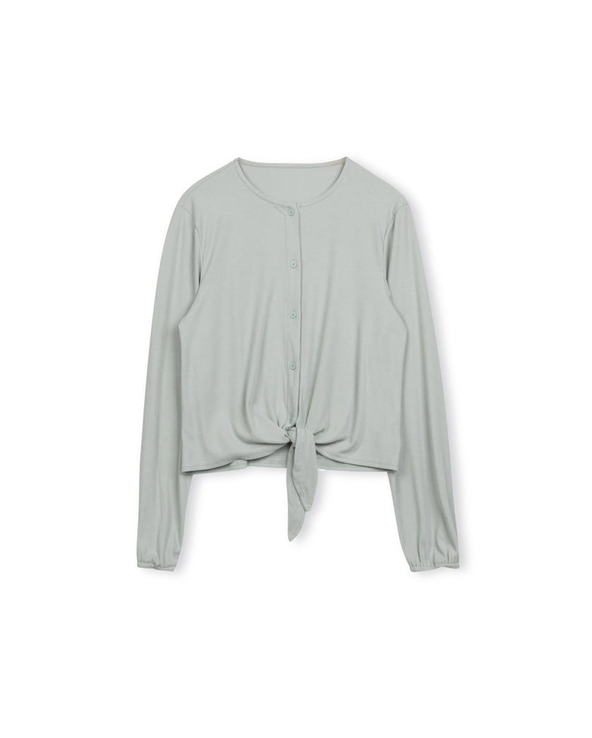 Brick Ribbed Blouse