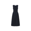 Pleated Waist Wool Dress