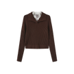 Ribbed Knit Turtleneck Sweater