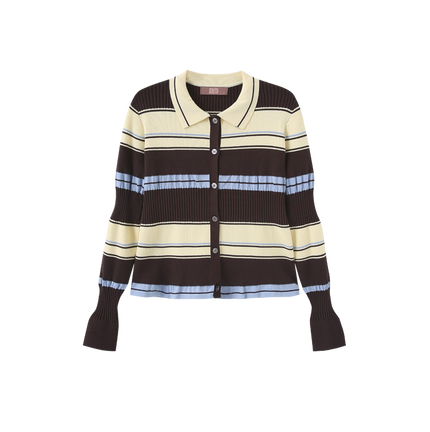 Ribbed Knit Stripe Top
