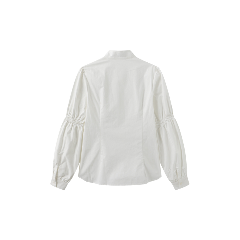 Bubble Sleeve String Blouse