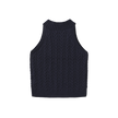 Cable Knit Mock Neck Vest