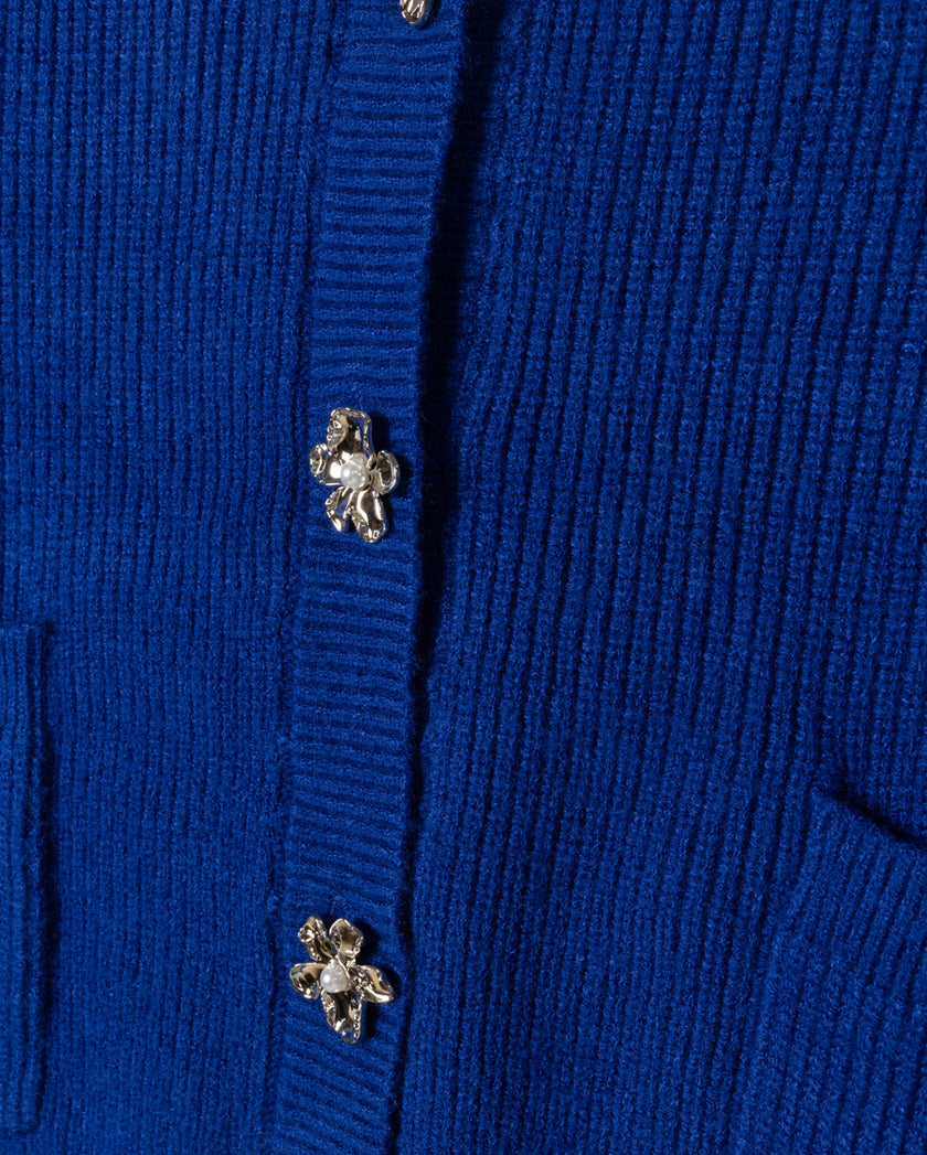 Blason Flower Button Cardigan