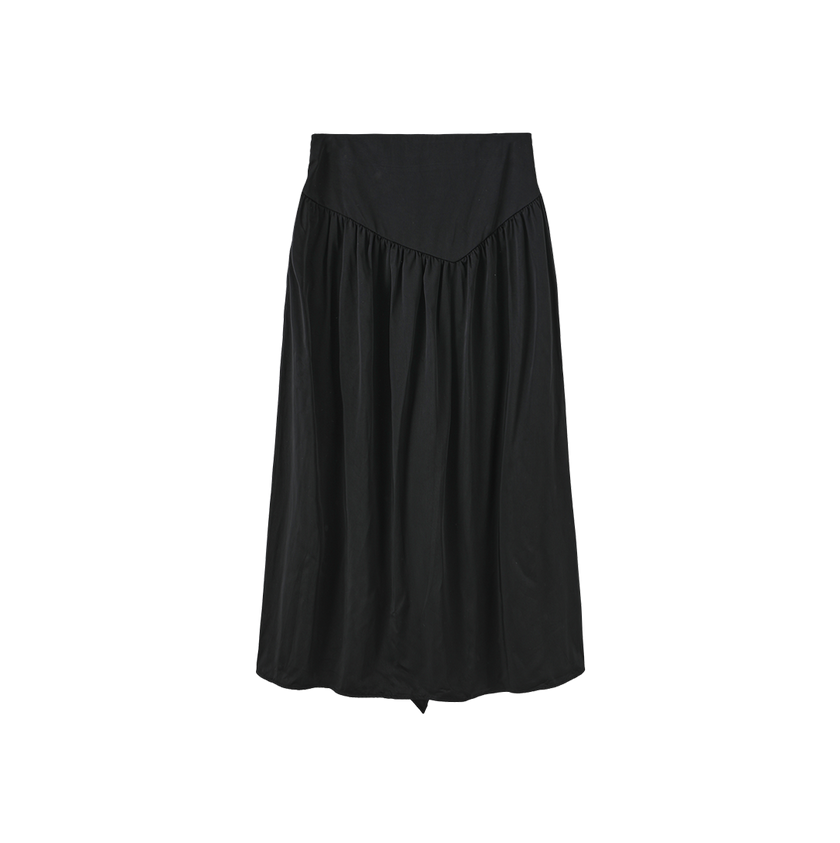 Taffeta V-Seam Skirt