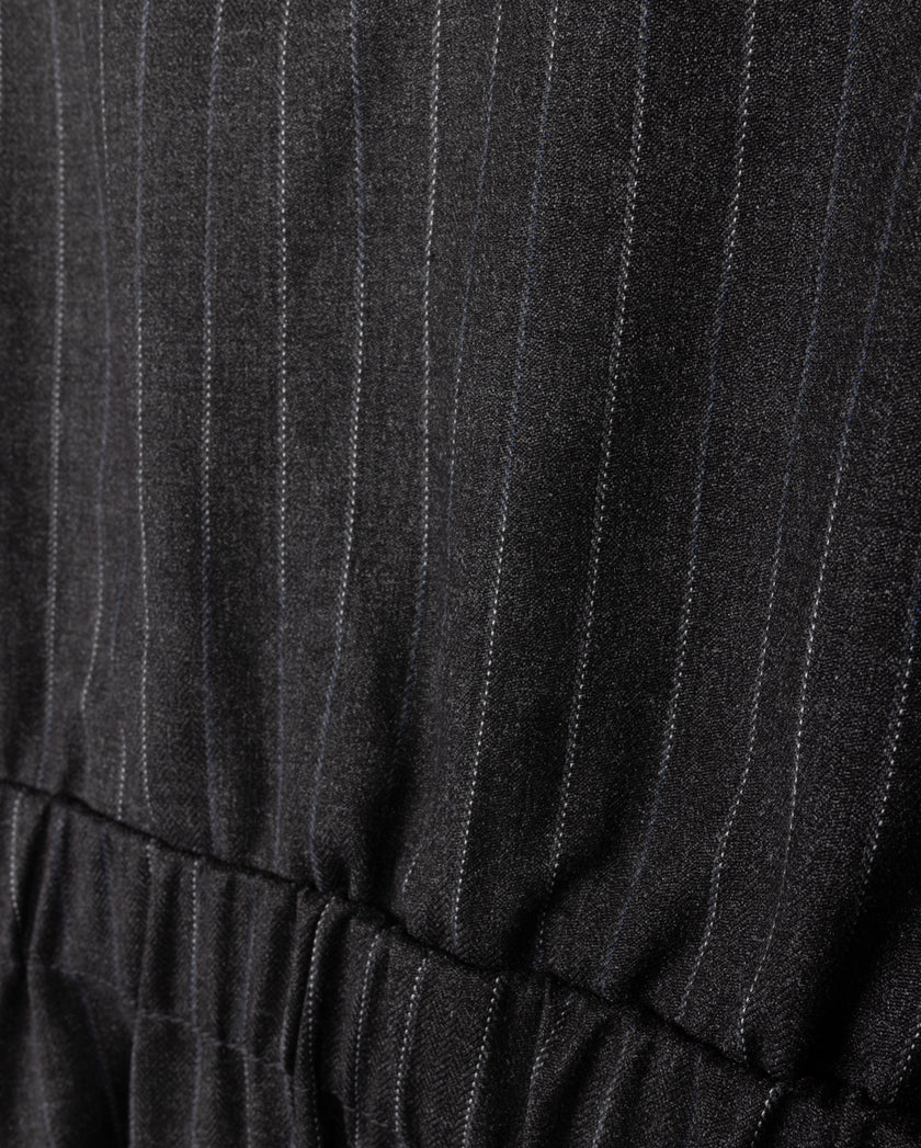 V-Neck Leather Jumper