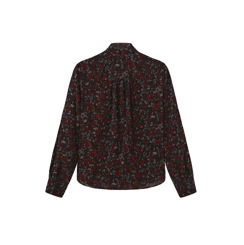 Chelsea Floral Neck Tie Blouse