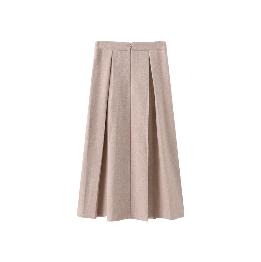 Shan Pocket And Pleat Midi Skirt