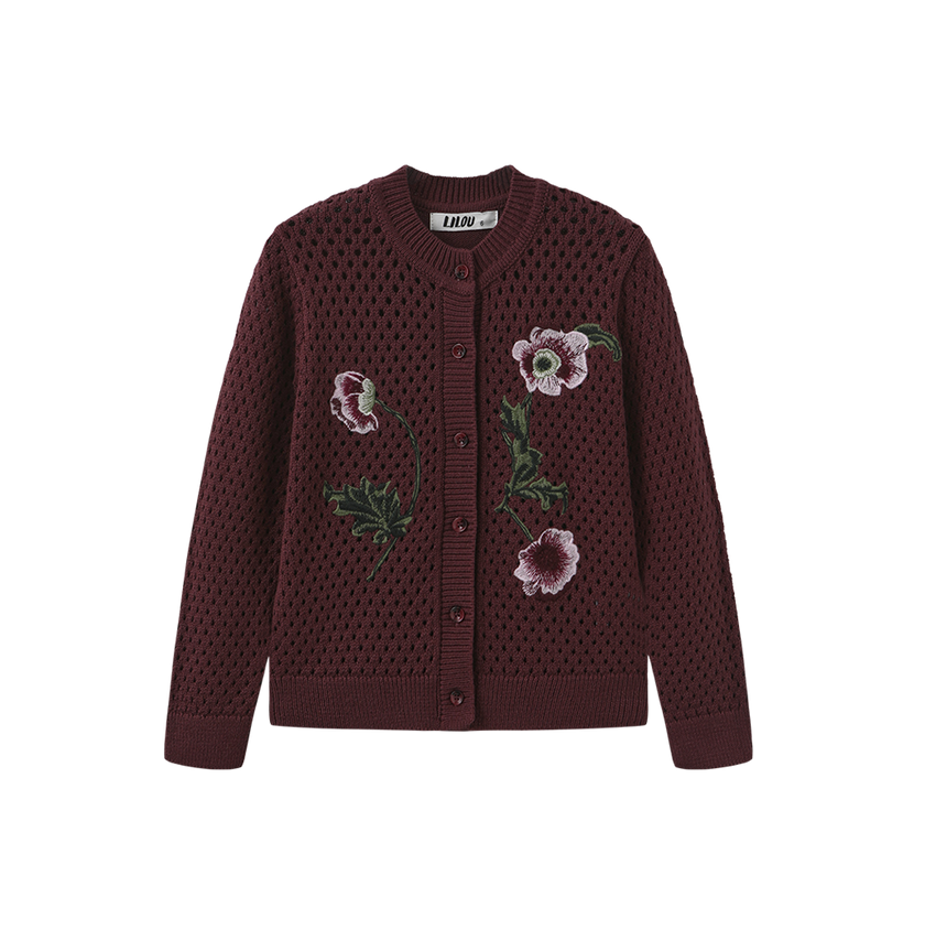 Reg Pointelle Cardigan