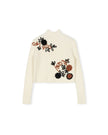 Embroidered Turtleneck Sweater
