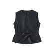 Arosa Leather Belted Vest
