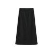 Dark Denim Maxi Pleat Skirt