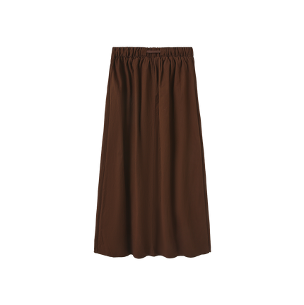 Pull String Maxi Skirt