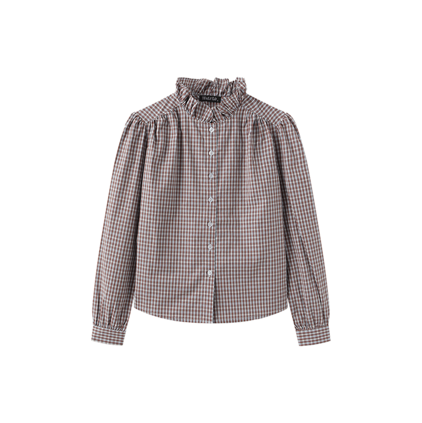 Ruffle Neck Blouse
