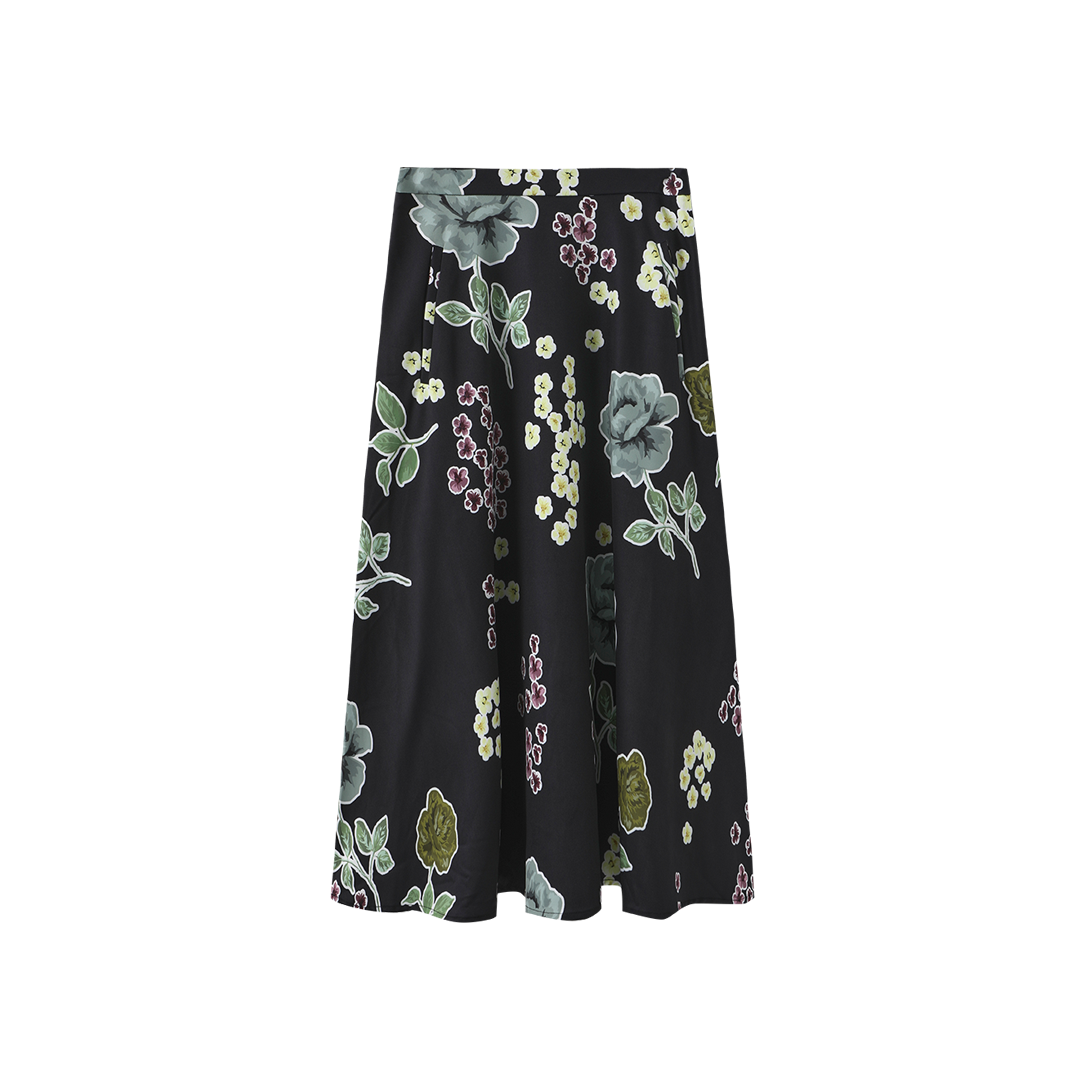 Big Print Flower Skirt