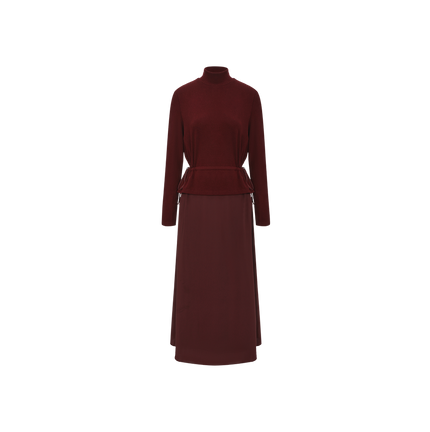 Silk T-Shirt Drawstring Dress