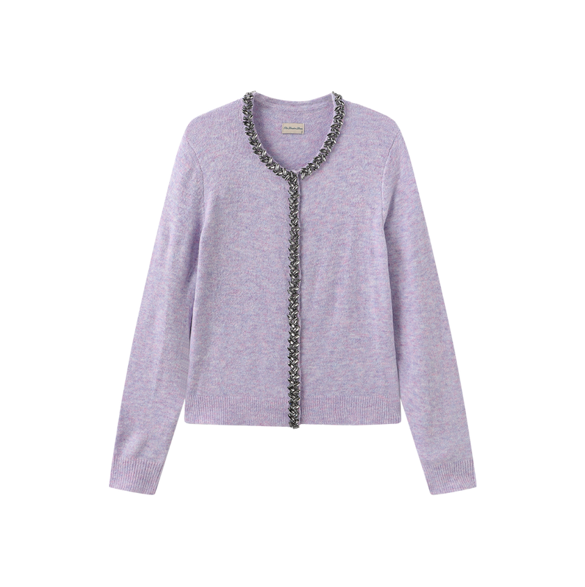 Studded Knit Cardigan
