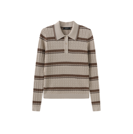 Scallop Knit Polo