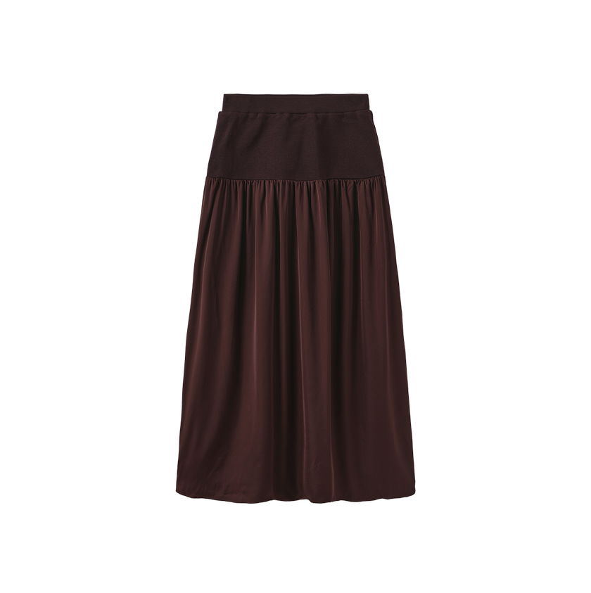 Hypnotic Knit Silk Skirt