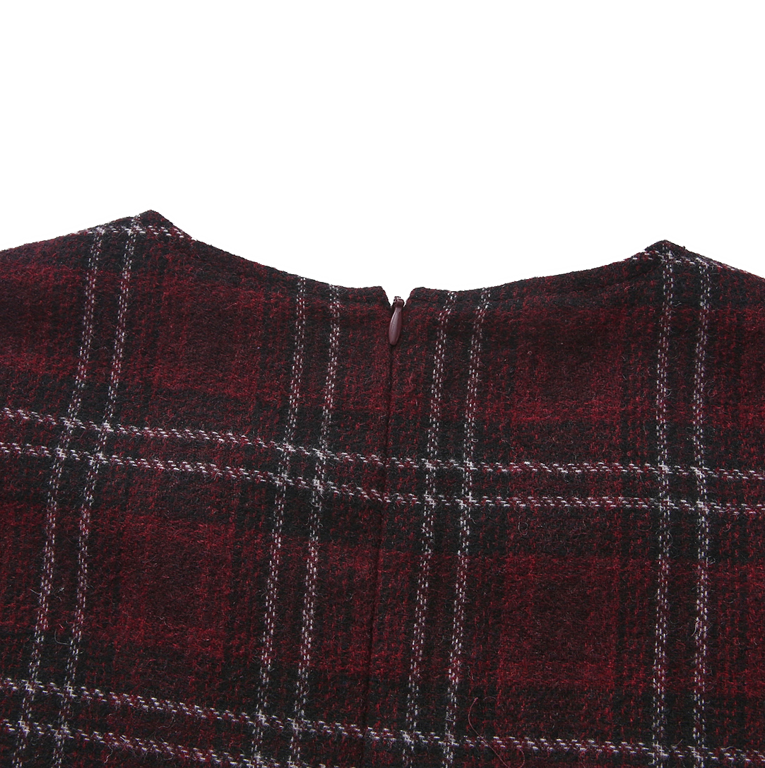 Kim Checkered Wool Vest