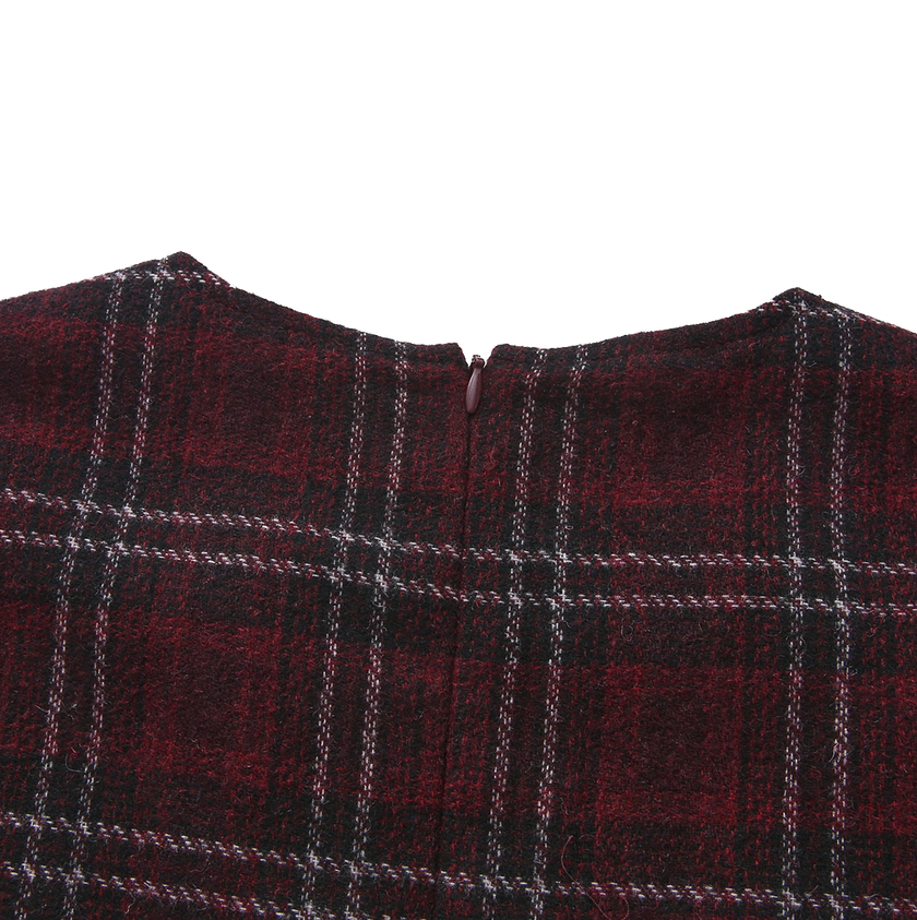 Kim Checkered Wool Vest