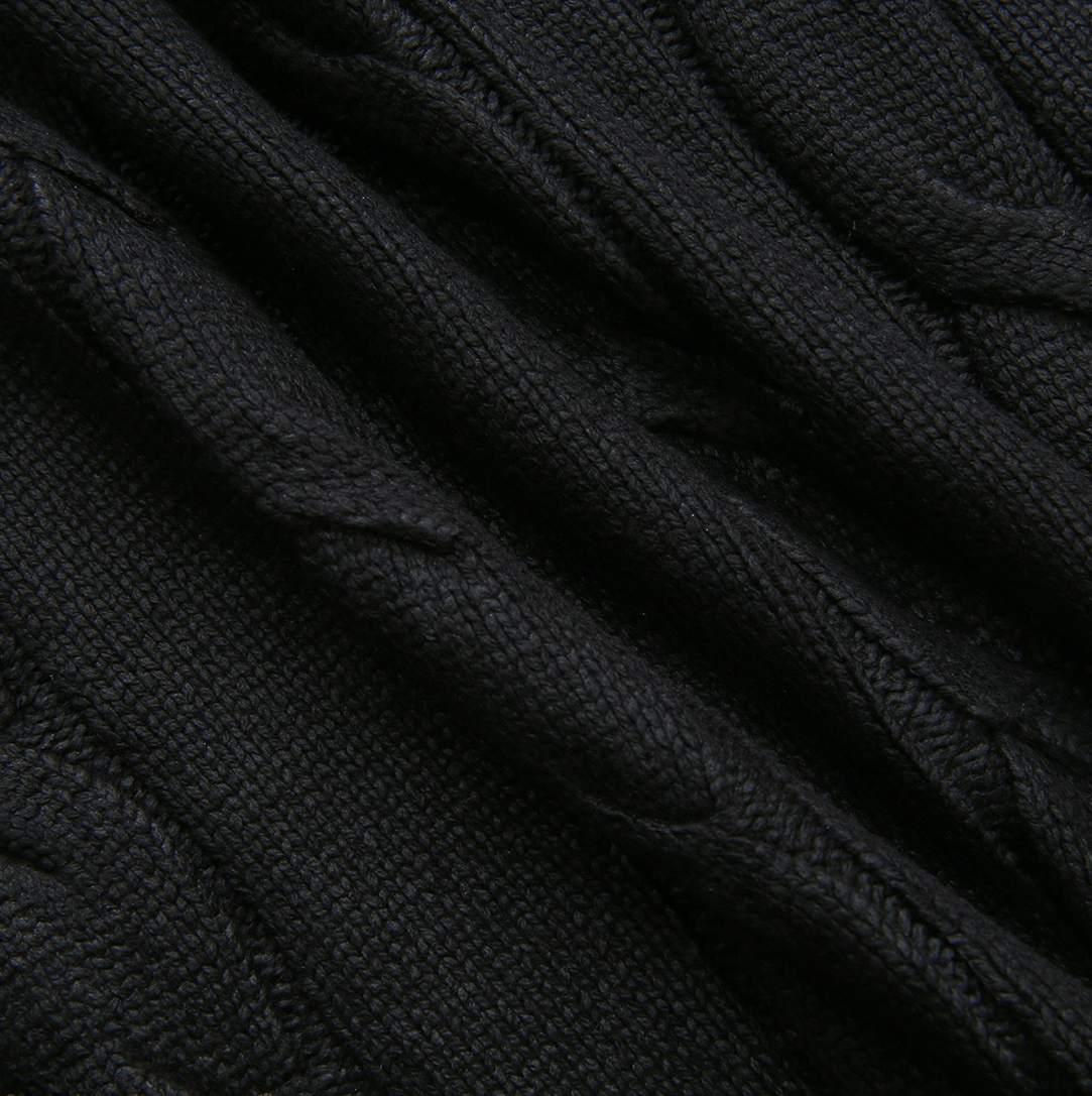 Metallic Cable Knit Sweater