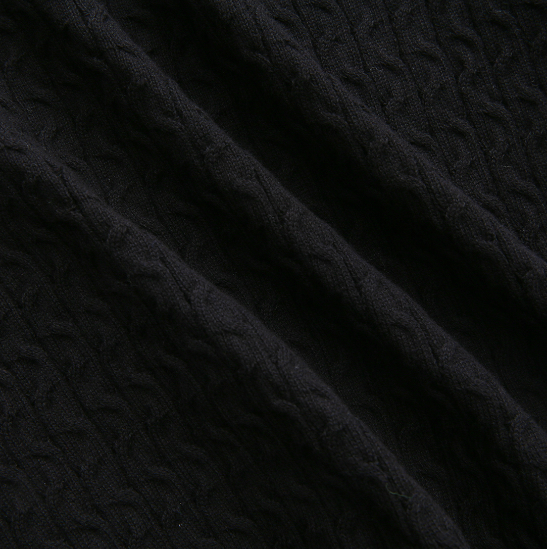 Braided Detail Logo Sweater