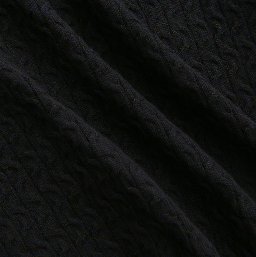 Braided Detail Logo Sweater