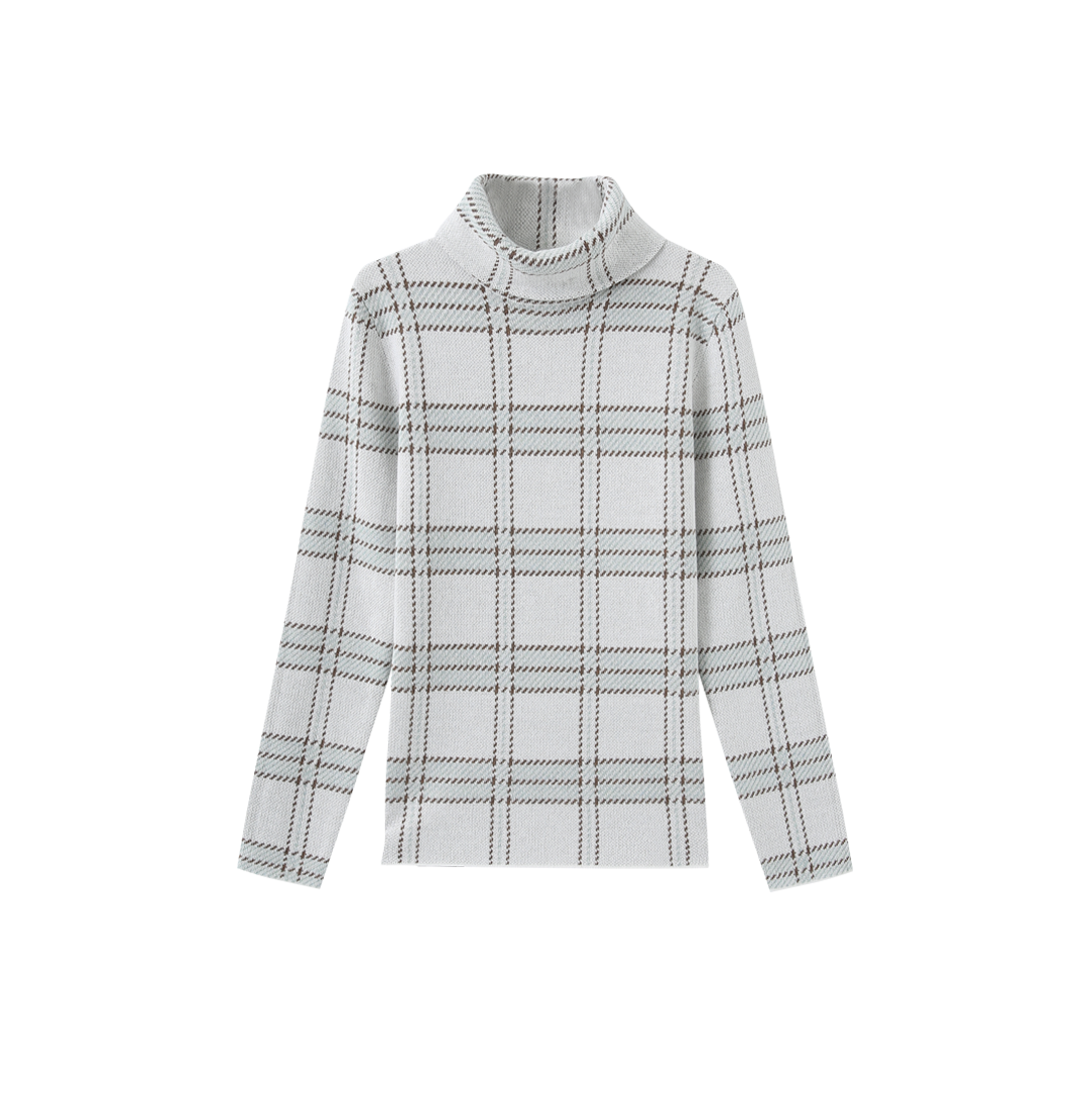 Knit Printed Turtleneck