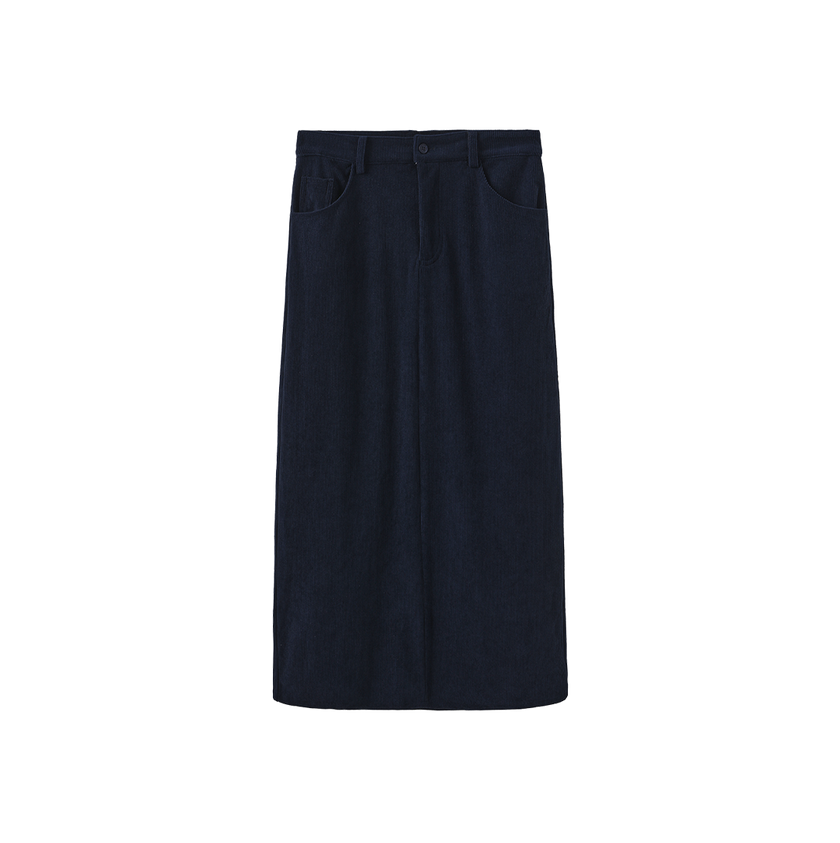 Fir Front Fly Straight Skirt