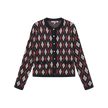 Checkered Gold Button Cardigan
