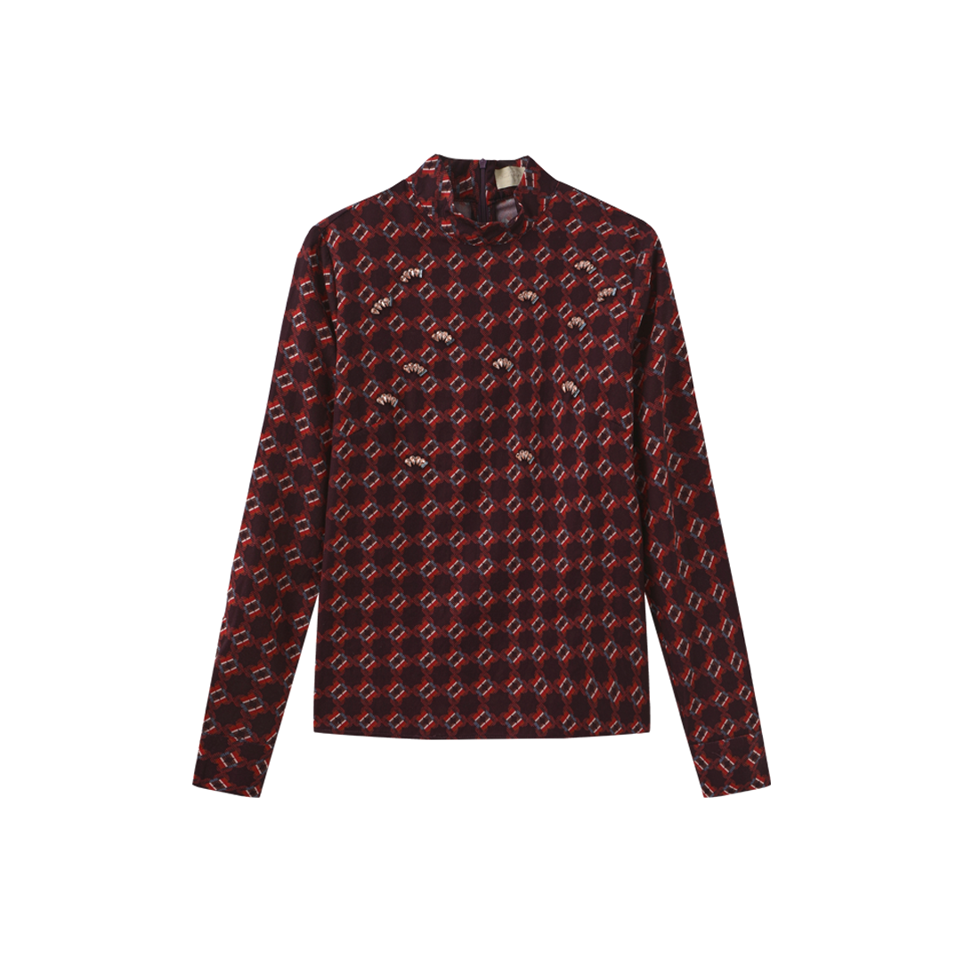 Glazer Gem Stone Printed Top