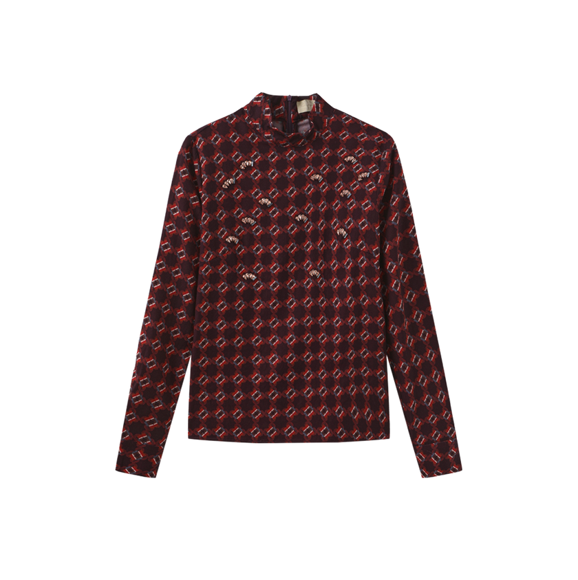 Glazer Gem Stone Printed Top