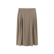 Wool Side Pleated Skirt