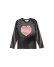 Striped Heart T-shirt