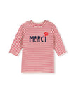 Striped Flower Detail Tee