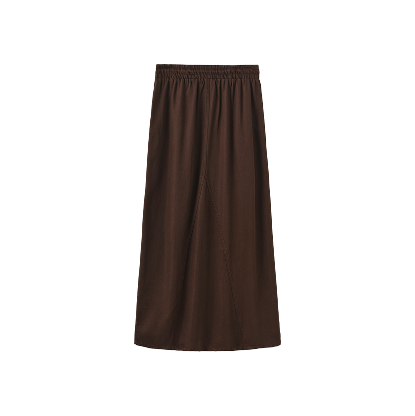 Fade Denim Drawstring Skirt
