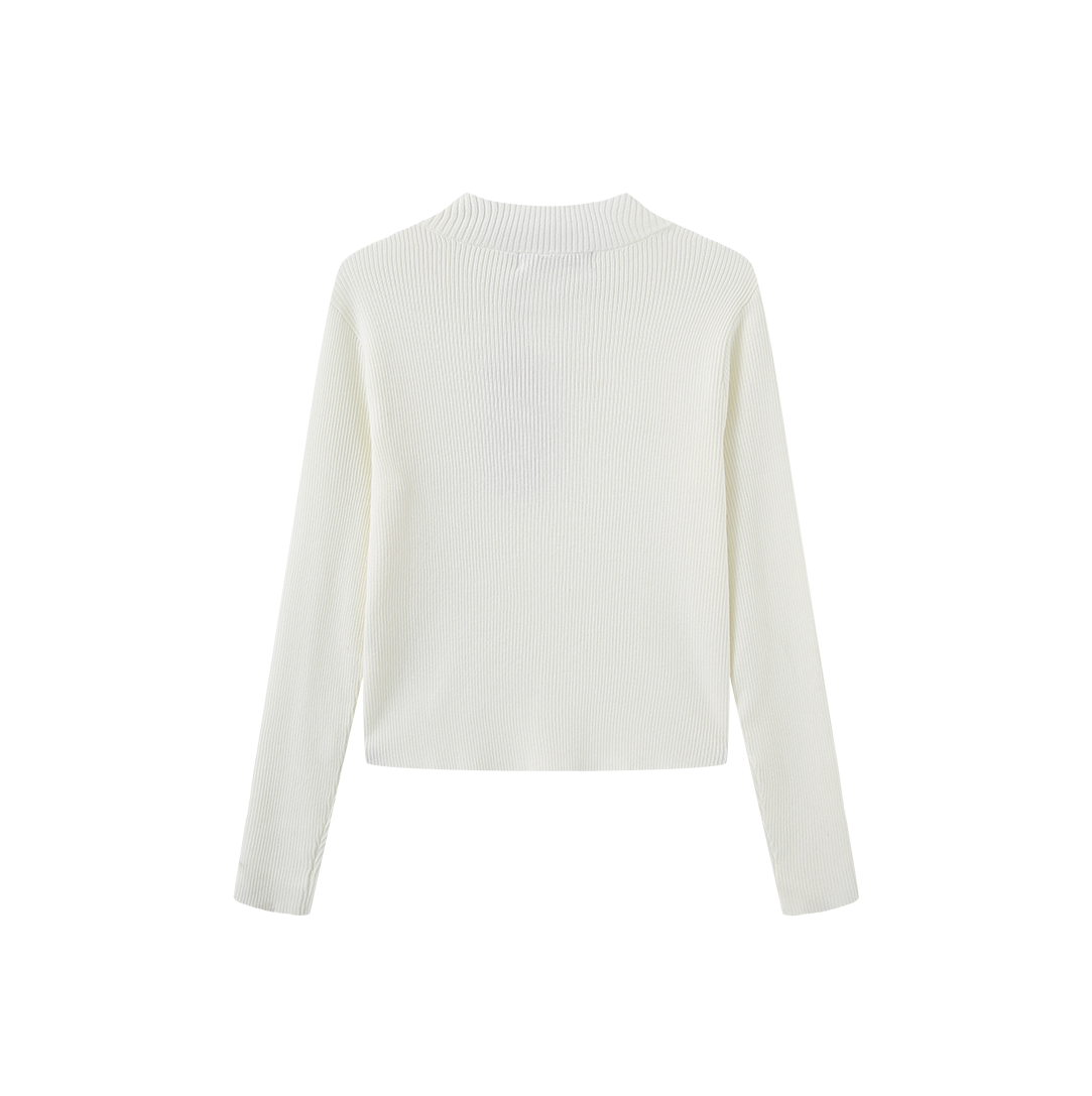 Ribbed Knit Crystle Top