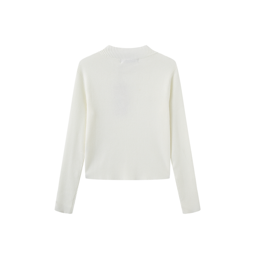 Ribbed Knit Crystle Top