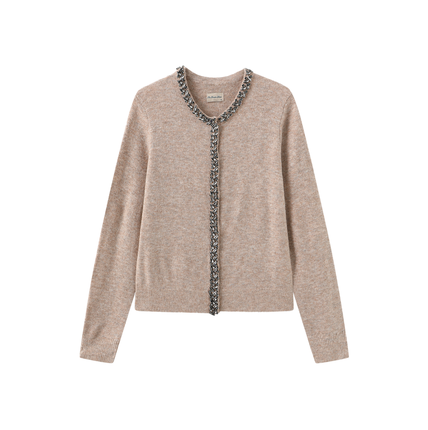 Studded Knit Cardigan