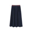 Sweatshirt Pleated Midi Skirt