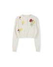 Yanny Floral Knit Cardigan