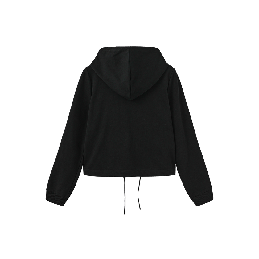 Drawstring Zip Up